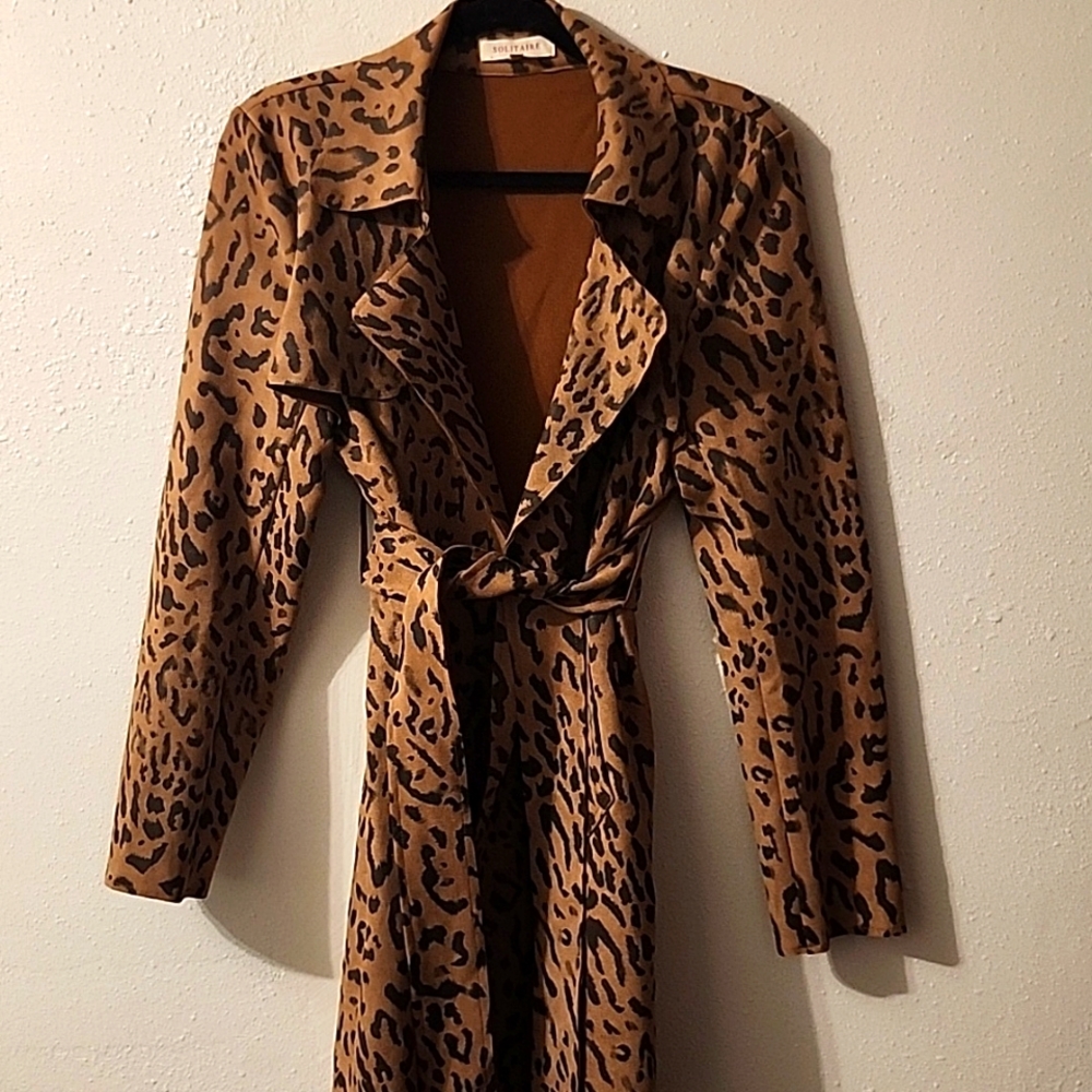 Cheeta print coat